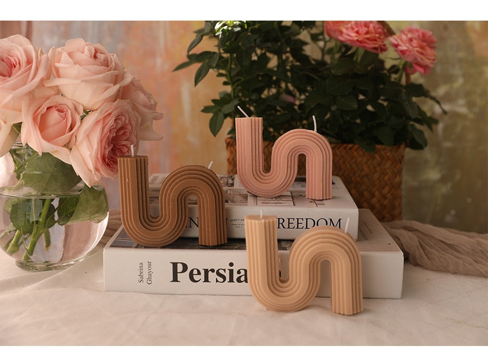 ריפל - נר ריחני - בצורת גל