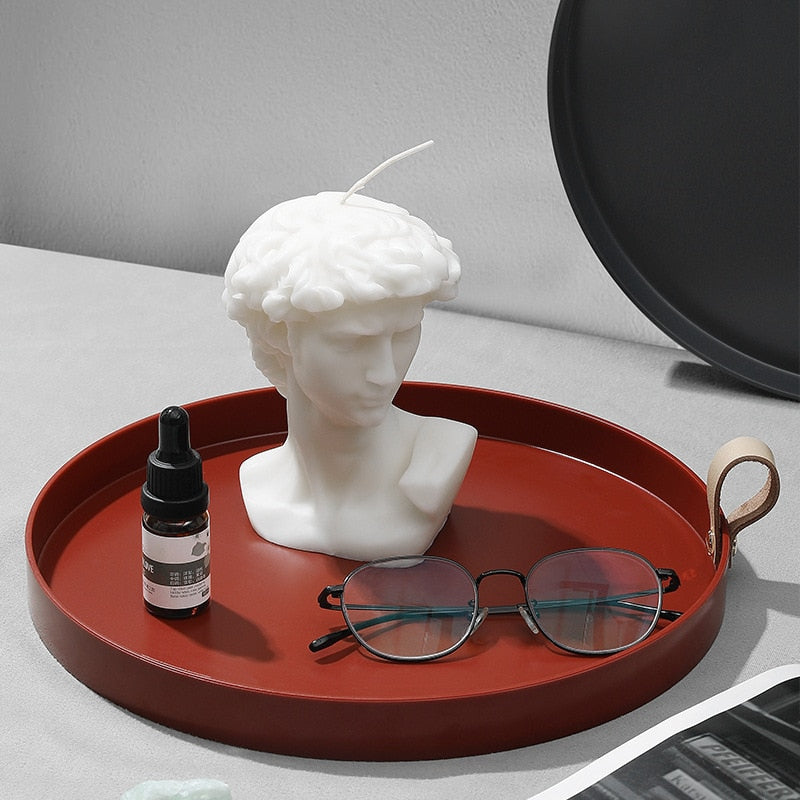 נר ״הזוהר של דוד״ - נר סויה ריחני בצורת ראש פסל