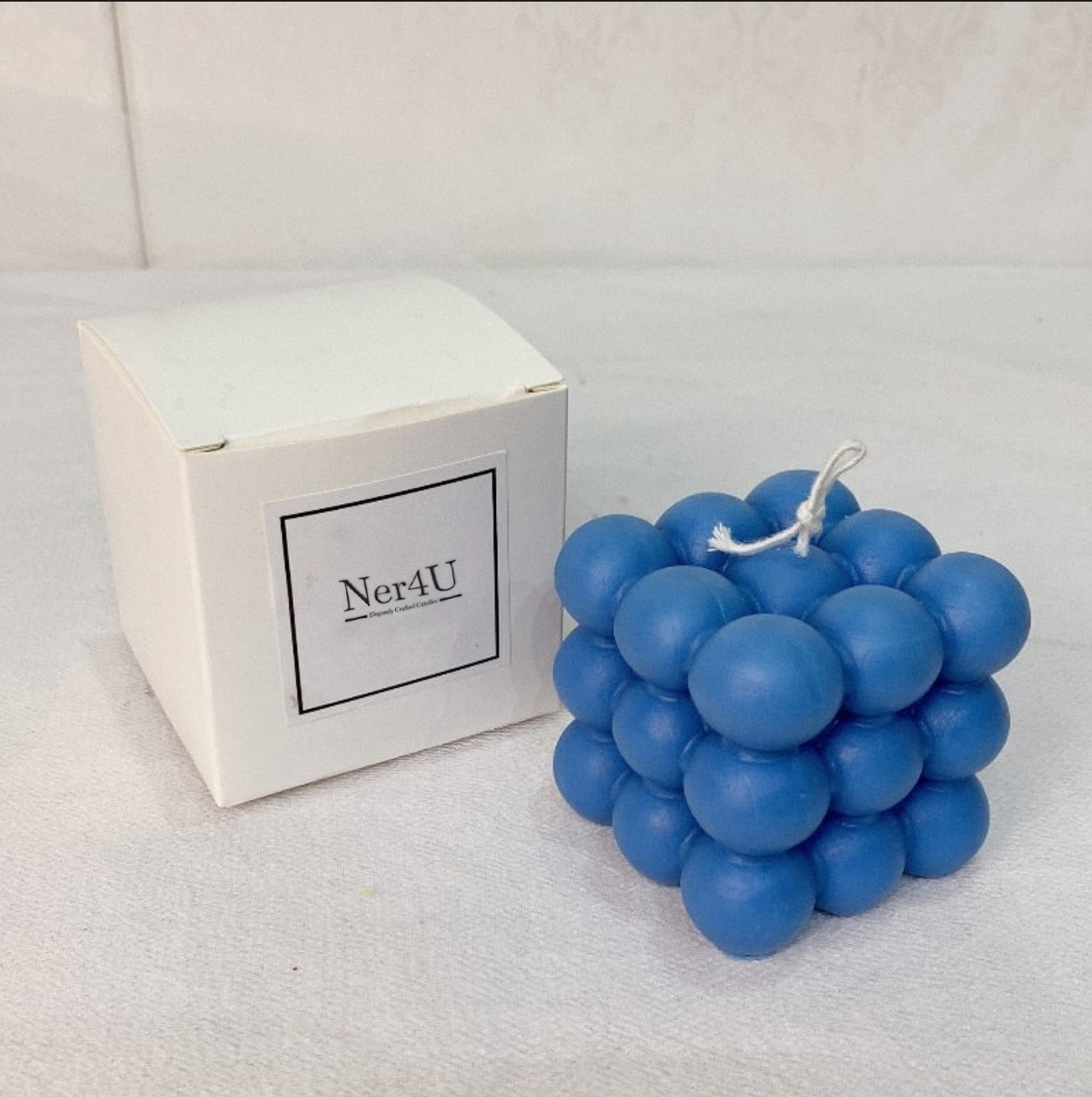 מידי באבל- נר קובייה דקורבטיבי - שעוות סויה