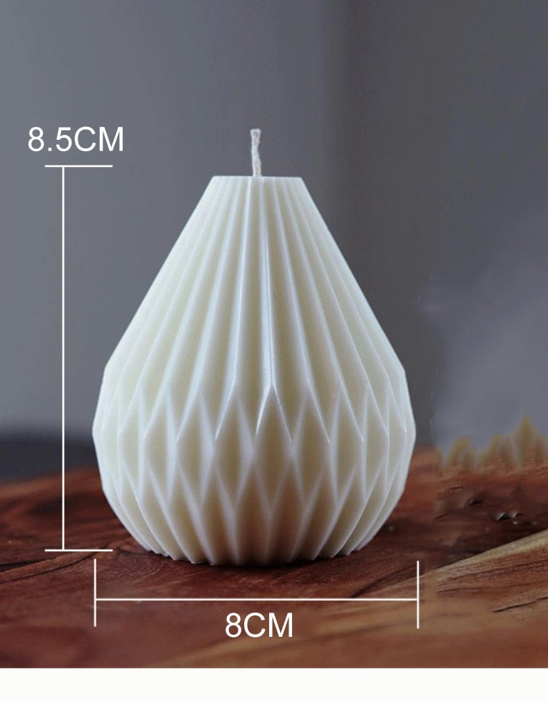 נר גיאומטרי ריחני - יסמין - שעוות סויה